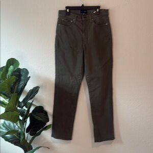 Lucky Brand Zoe hi rise straight Olive Green Women's Jeans